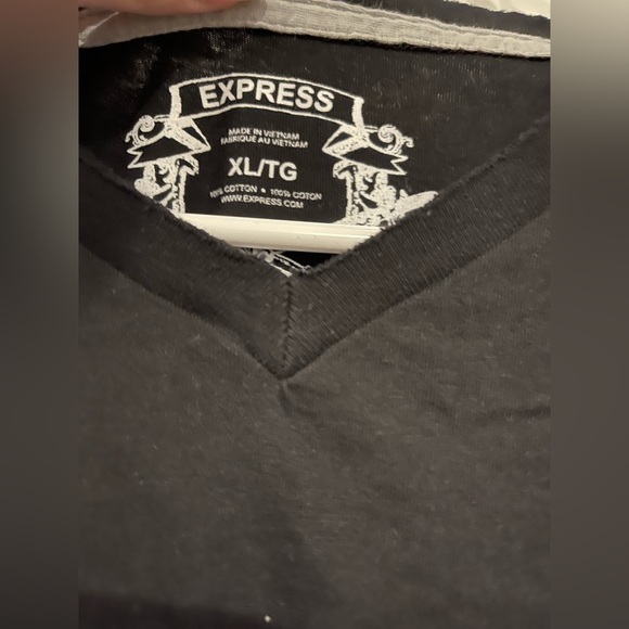 Express Black Short Sleeve Tee with Lion Emblem - Picture 5 of 6